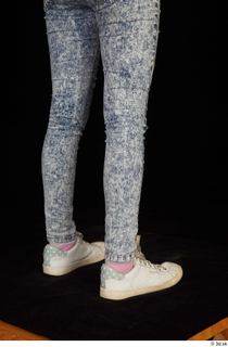 Isla blue jeans calf casual dressed white sneakers 0006.jpg